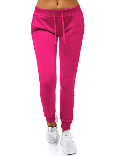 MOODOZ Damen Jogginghose Hose Trainingshose Sporthose Laufhose Freizeithose Motiv JS/CK001 ROSA L von MOODOZ