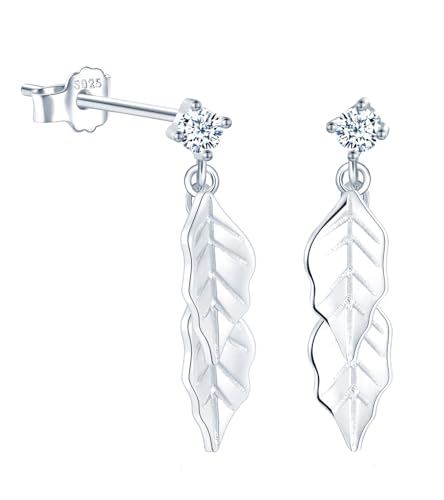 MOOFUN Blätter mit Zirkon Ohrhänger Ohrstecker Silber Damen Ohrringe Stecker 925 Silber Ohrring Ohrschmuck für Mama Beste Freundin Teenager Mädchen Schwester Frauen Geschenk Geburtstagsgeschenk MOOFUN Blätter mit Zirkon Ohrhänger Ohrstecker Silber Damen Ohrringe Stecker 925 Silber Ohrring Ohrschmuck für Mama Beste Freundin Teenager Mädchen Schwester Frauen Geschenk Geburtstagsgeschenk von MOOFUN