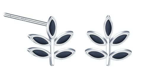 MOOFUN Schwarzes Blätter Ohrstecker Damen Ohrringe Stecker 925 Silber Ohrring Klassisch Ohrschmuck für Mama Freundin Teenager Mädchen Schwester Frauen Geschenk Geburtstagsgeschenk MOOFUN Schwarzes Blätter Ohrstecker Damen Ohrringe Stecker 925 Silber Ohrring Klassisch Ohrschmuck für Mama Freundin Teenager Mädchen Schwester Frauen Geschenk Geburtstagsgeschenk von MOOFUN