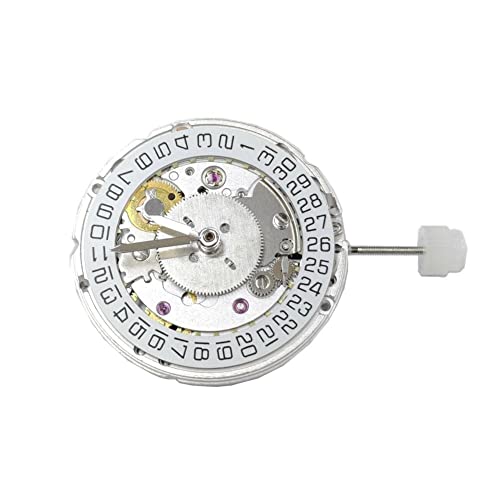 Automatisches mechanisches Uhrwerk 25.60mm 4 Zeiger 25 Juwelen Uhr DIY Zubehör für ETA 2836-2 GMT, weiß von MOOKEENONE