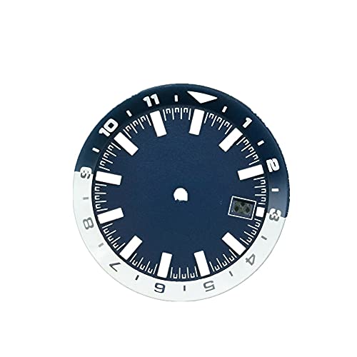 Grünes leuchtendes Zifferblatt, Ersatzteile für Seiko (NH35 NH35A), blau von MOOKEENONE