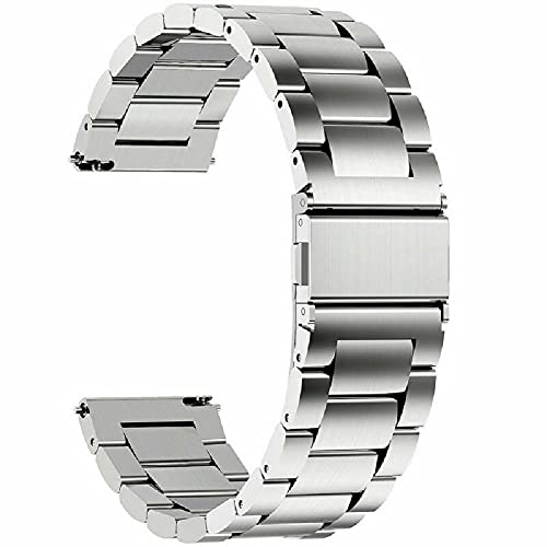MOOKEENONE 304 Edelstahl Uhrenarmband Smart Watch Ersatzarmband für Huawei (Watch GT 2 Pro), silber von MOOKEENONE