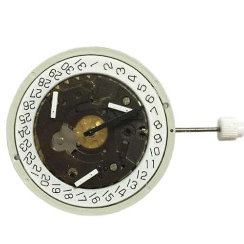 MOOKEENONE Quarzuhrwerk Datum bei 1,2 m + Batterieschaft für ISA 8172 Uhrwerk Ersatz von MOOKEENONE