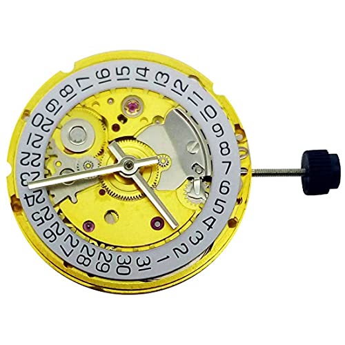 Uhrwerk Retro Clone Automatik 25 Jewels Uhrwerk für ETA 2824 2824-2, gold von MOOKEENONE