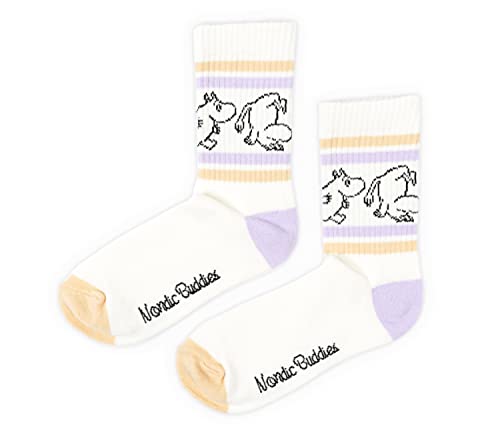 MOOMIN BY NORDICBUDDIES Moomintroll Retro Ladies Moomin Socks herrensocken, von MOOMIN BY NORDICBUDDIES