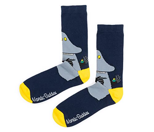 The Groke`s Evening Walk Men's Moomin Socks herrensocken, The Groke`s Evening Walk Men's Moomin Socks herrensocken, von MOOMIN BY NORDICBUDDIES