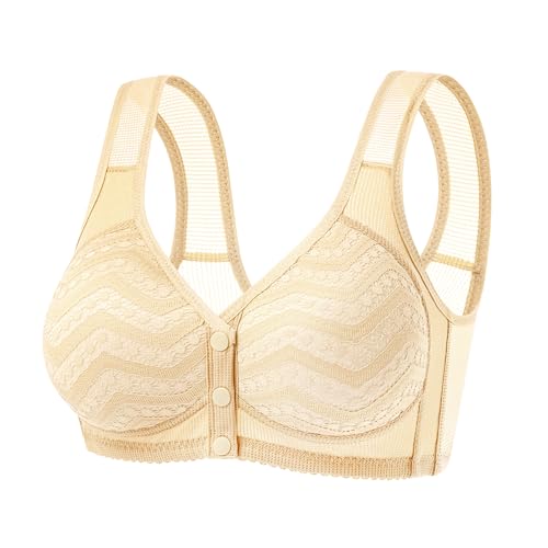 MOONBADI BH Damen ohne bügel Vorderverschluss BH hellgelb BH Damen Ohne Bügel Schlaf Bustier Tops Bralette Bügelloser Klassischer T Shirt BH Schalen BHS BH für große Brust 115B MOONBADI BH Damen ohne bügel Vorderverschluss BH hellgelb BH Damen Ohne Bügel Schlaf Bustier Tops Bralette Bügelloser Klassischer T Shirt BH Schalen BHS BH für große Brust 115B von MOONBADI