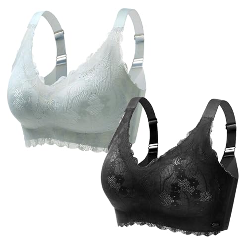 MOONBADI BH Damen ohne bügel grün+schwarz Damen Sport BH Starker Halt Ringerrücken Ohne Bügel Gepolster für Fitness Lauf Joggen Yoga Bra Dirndl Damen 110D MOONBADI BH Damen ohne bügel grün+schwarz Damen Sport BH Starker Halt Ringerrücken Ohne Bügel Gepolster für Fitness Lauf Joggen Yoga Bra Dirndl Damen 110D von MOONBADI