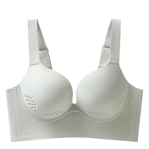 MOONBADI BH Push up Bügelloser Grün Mikrofaser volle Abdeckung Transparent Bralette Maximizer Push up BHS 115B von MOONBADI