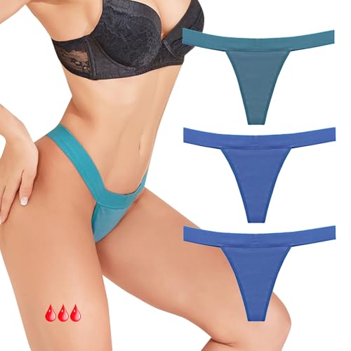 MOONBADI periodenunterschwäsche Unterhosen Damen Damen 20ML,SaugfäHigkeit MenstruationsunterwäSche PeriodenunterschwäSche 3er Pack S von MOONBADI