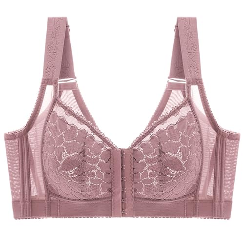 MOONBADI sexy Outfit für Damen Vorderverschluss BH Lila Damen BH Spitze Minimizer BH Ohne Bügel Durchsichtig Vollschalen Lingerie Balconette BH Push up 115E MOONBADI sexy Outfit für Damen Vorderverschluss BH Lila Damen BH Spitze Minimizer BH Ohne Bügel Durchsichtig Vollschalen Lingerie Balconette BH Push up 115E von MOONBADI