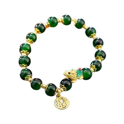 MOONDAME Chinesischer Drachen-Anhänger, Armbänder, ethnischer Drachen-Schmuck für Frauen für 2024 Neujahrs-Amulett von MOONDAME