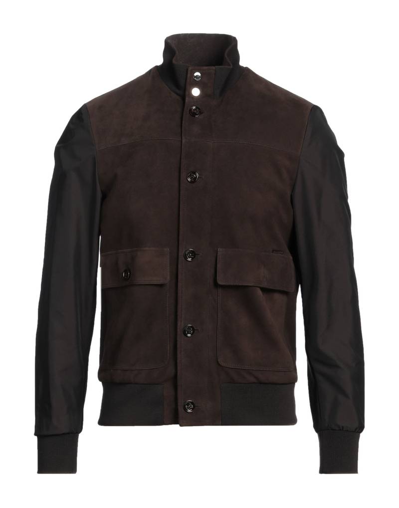 MOORER Jacke & Anorak Herren Braun von MOORER