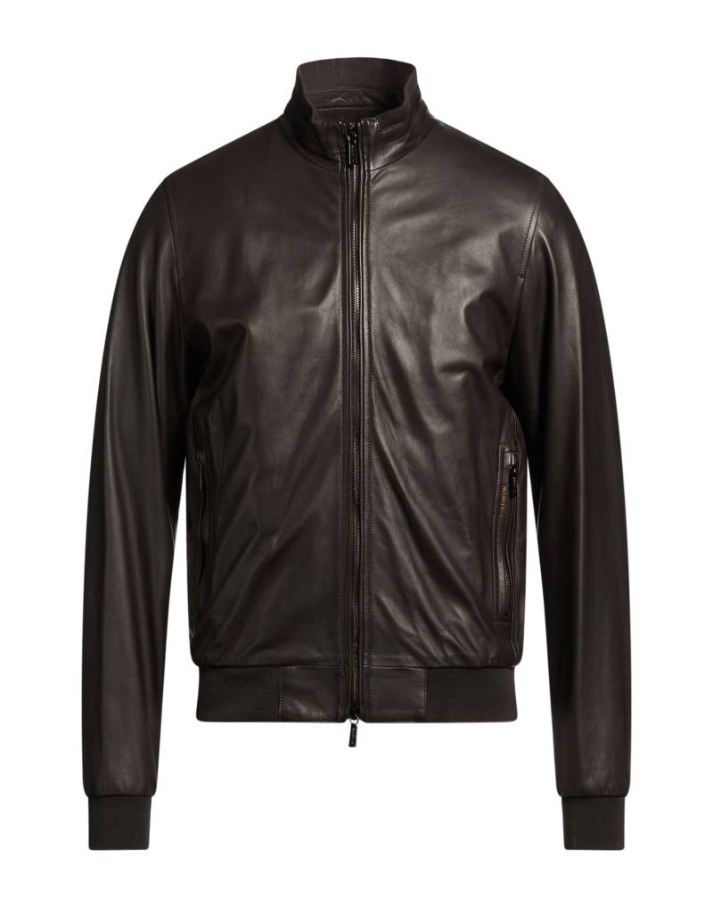 MOORER Jacke & Anorak Herren Dunkelbraun von MOORER