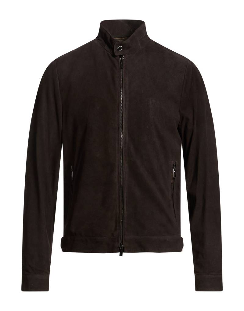 MOORER Jacke & Anorak Herren Dunkelbraun von MOORER