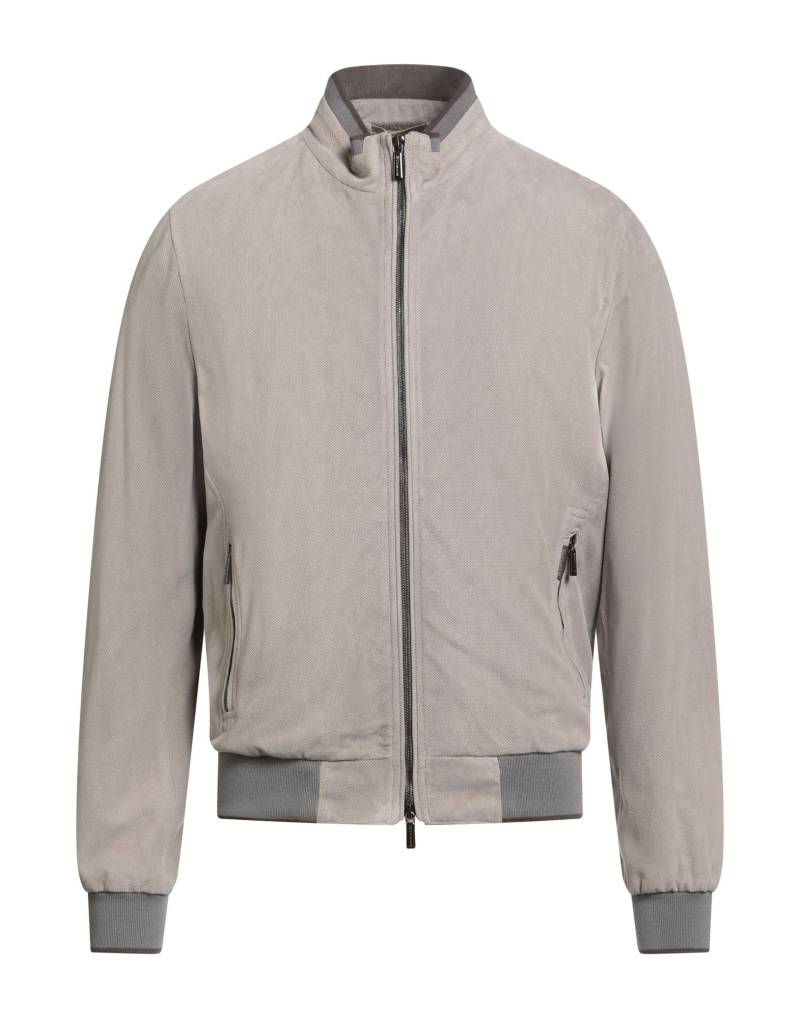 MOORER Jacke & Anorak Herren Hellgrau von MOORER