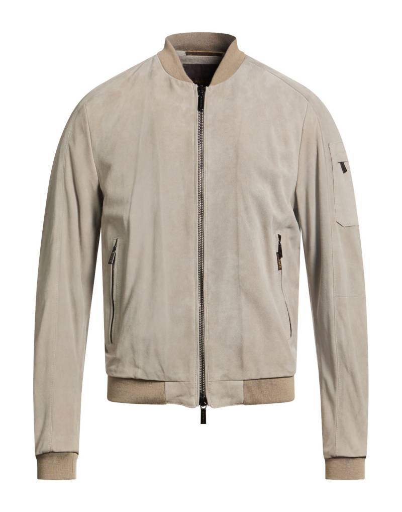 MOORER Jacke & Anorak Herren Hellgrau von MOORER