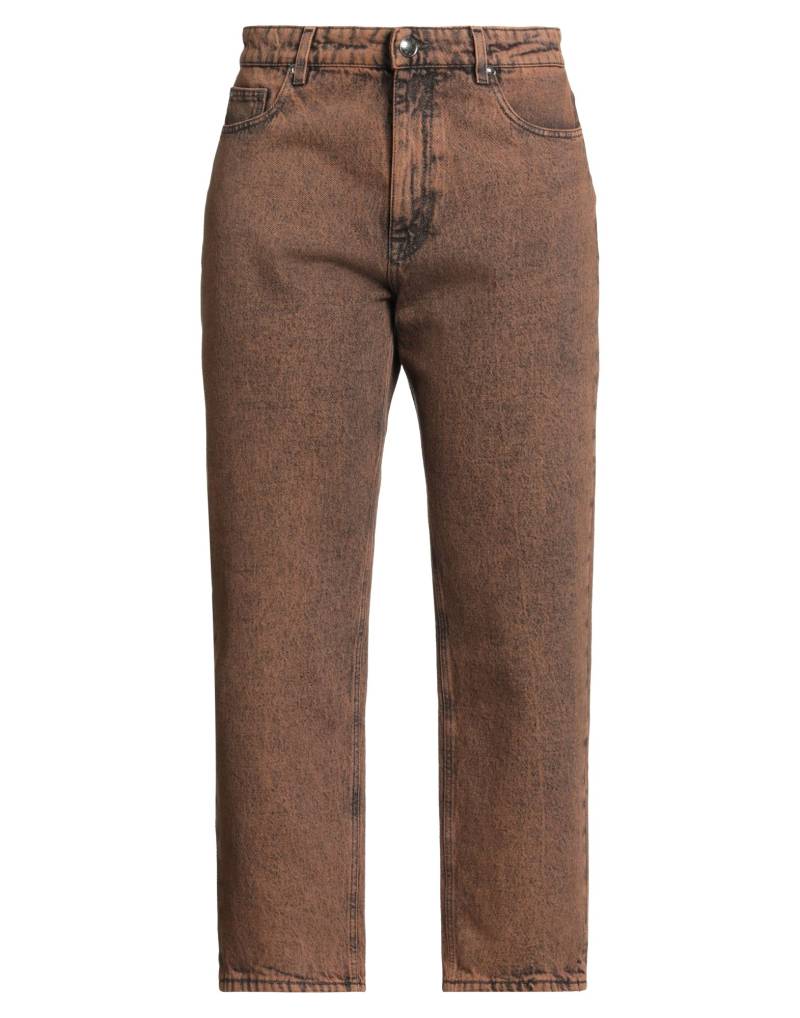 MOORER Jeanshose Damen Braun von MOORER