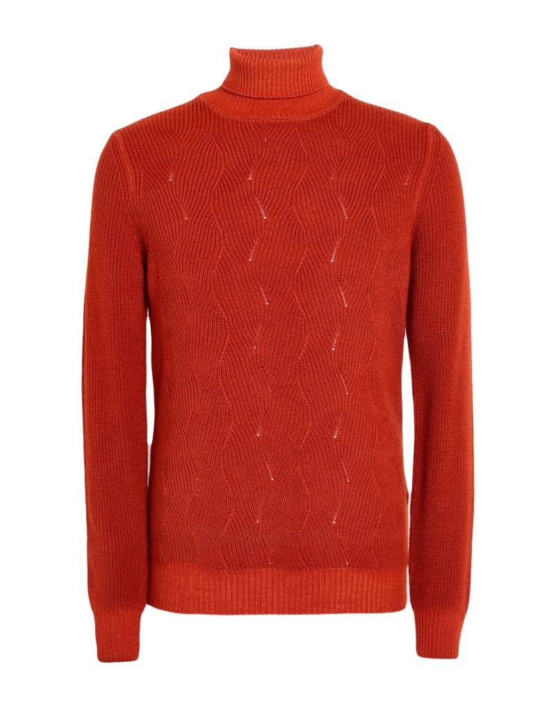 MOORER Rollkragenpullover Herren Rostrot von MOORER