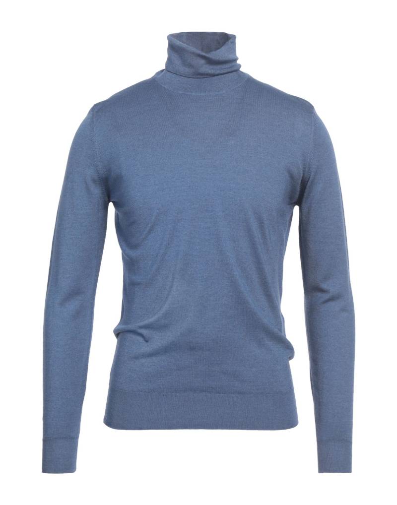 MOORER Rollkragenpullover Herren Hellblau von MOORER