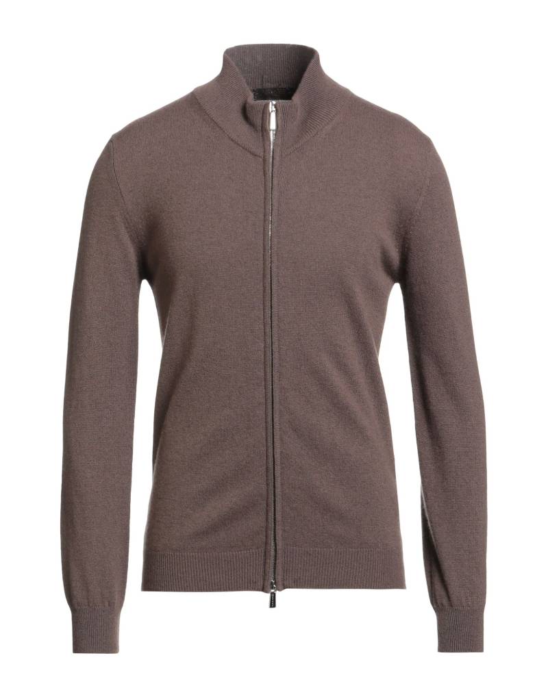MOORER Strickjacke Herren Dunkelbraun von MOORER