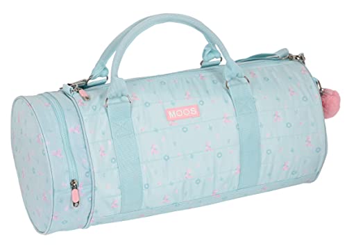 MOOS Moos-M621 Kindersporttasche, Rucksack, Ideal für Kinder unterschiedlichen Alters, bequem und vielseitig, Qualität und Widerstandsfähigkeit, 54 x 24 x 24 cm, Türkisblau, Standard (SAFTA M621), von MOOS