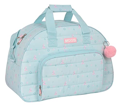 MOOS - Sporttasche, Rucksack, ideal für Kinder verschiedener Altersgruppen, bequem und vielseitig, Qualität und Stärke, 48 x 21 x 33 cm, Türkisblau, Blau/Türkis, Estándar, Lässig von MOOS