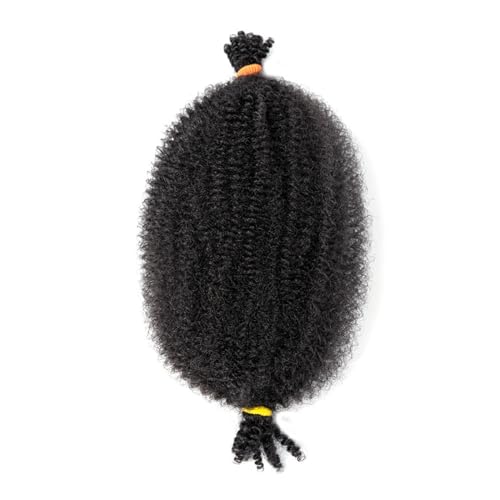 Pferdeschwanz-Verlängerung Afro-Twist-Haar, 30,5 cm, federndes Afro-Twist-Haar, vorgeflochtenes Spring-Twist-Häkelhaar, vorgedehntes Wickelhaar for weiche Locs-Haarverlängerungen Haarteil für Frauen ( von MOOWI