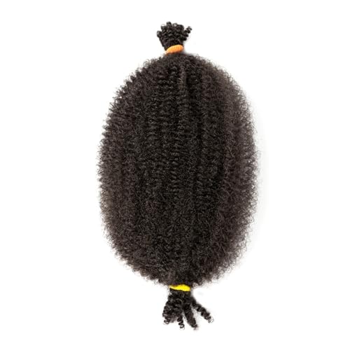 Pferdeschwanz-Verlängerung Afro-Twist-Haar, 30,5 cm, federndes Afro-Twist-Haar, vorgeflochtenes Spring-Twist-Häkelhaar, vorgedehntes Wickelhaar for weiche Locs-Haarverlängerungen Haarteil für Frauen ( von MOOWI