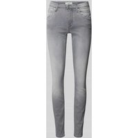 Marc O'Polo Denim Slim Fit Jeans mit Gürtelschlaufen in Hellgrau, Größe 26/32 von Marc O'Polo DENIM