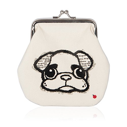 MOPS ME Portemonnaie, Geldbörse, Geldbeutel, Canvas von MOPS ME