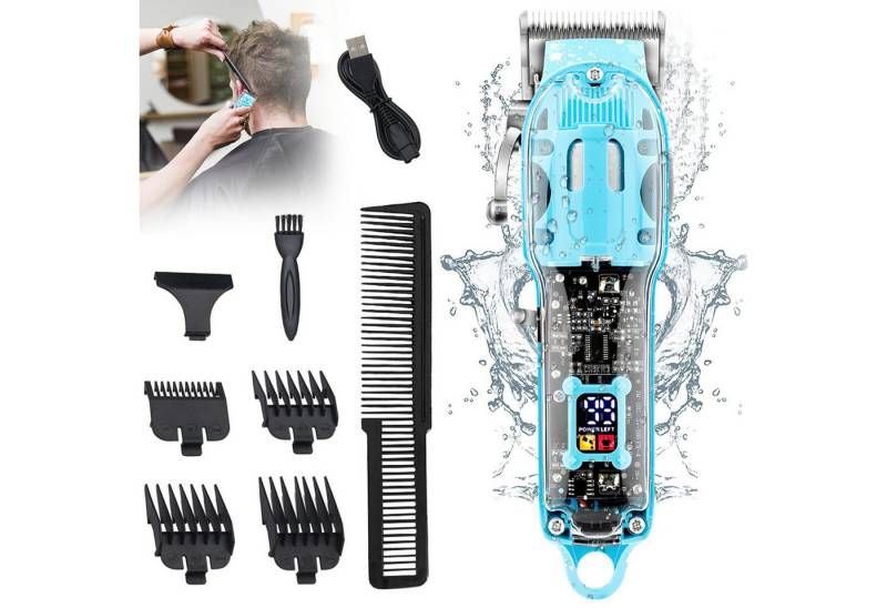MOPUEA Haarschneider Haarschneidemaschine Barttrimmer profi Barber Rasierer 8W 6500 U/min, 1800 mAh, Haarschneideset einstellbar Edelstahlklinge Barthaar Kopfhaar Friseure MOPUEA Haarschneider Haarschneidemaschine Barttrimmer profi Barber Rasierer 8W 6500 U/min, 1800 mAh, Haarschneideset einstellbar Edelstahlklinge Barthaar Kopfhaar Friseure von MOPUEA