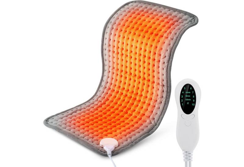 MOPUEA Heizkissen Heizkissen Elektrisch Wärmedecke mit Abschaltautomatik, 30*60cm, 10 Stufen der Temperatureinstellung, sofortige Erwärmung 1-tlg., Dreistufige Timer-Einstellung für alle Körperteile, Weich und hautfreundlich, maschinenwaschbar von MOPUEA