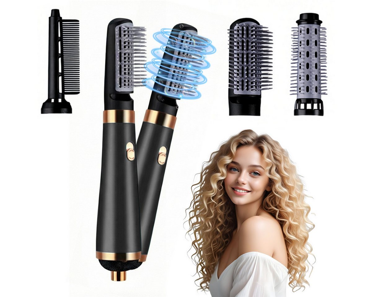MOPUEA Lockenstab 3in1 Multifunktions Haartrockne 3-Gang-Modus Stummschaltung Haarpflege, 3 Temperaturstufen,pflegt und nährt das Haar,angenehme Kopfhautmassage von MOPUEA