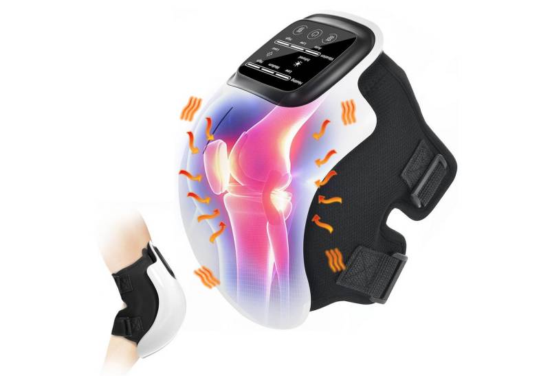 MOPUEA Massagegerät Kniemassagegerät, Tragbares Massagegerät Wärme Knieschoner, 1-tlg., mit Wärme und Vibration von MOPUEA