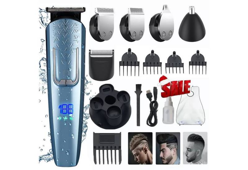 MOPUEA Multifunktionstrimmer Haarschneider Set für Herren Professionell Beauty-Trimmer, leiser Wasserdichtes Haarschneider perfekt für Männer Frauen Friseure von MOPUEA
