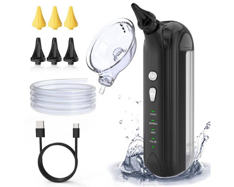 MOPUEA Ohrenreiniger Wasserbetriebener Elektrisches Ohrreinigungsset mit 4 Druckmodi Sicher, Elektrisches Ohrenreinigungssystem mit umfassendem Zubehör für sichere Reinigung., Ohrensystem mit ergonomischer Ohrmuschel und 4 Druckmodi., IPX7 wasserdicht, kinderfreundliche Modi und 60 Tage Betriebsdauer. von MOPUEA