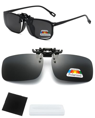 MOPZIJA clip on sonnenbrille, sonnenbrille über normale brille,sonnenbrillen aufsatz brille,Clip-On Polarisiert Sonnenbrille UV400 Schutz Ideal für alle Outdoor-Aktivitäten,Mit 1 Spiegeltuch MOPZIJA clip on sonnenbrille, sonnenbrille über normale brille,sonnenbrillen aufsatz brille,Clip-On Polarisiert Sonnenbrille UV400 Schutz Ideal für alle Outdoor-Aktivitäten,Mit 1 Spiegeltuch von MOPZIJA