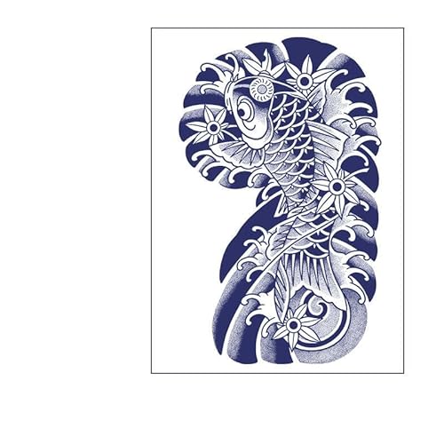 2 pcs Half-A Juice Tattoo-Aufkleber Pflanzlicher Semi-Permanenter Wasserfester Nicht Reflektierender Personalisierter Dreiviertel-Arm-Aufkleber Für Männer von MOQNISE