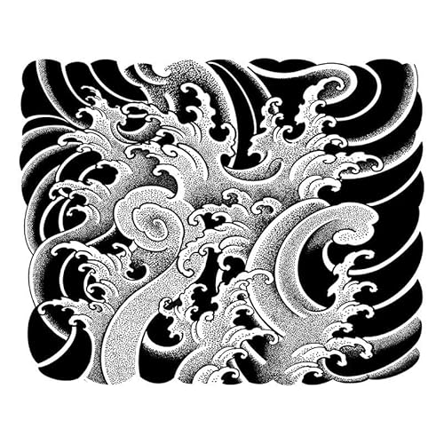 2 pcs Kräuter-Tattoo-Aufkleber Für Männer Saft Japanisches Traditionelles Spray Unterarm Semi-Permanente Simulation Unzerstörbare Wasserfeste Langlebige Aufkleber von MOQNISE