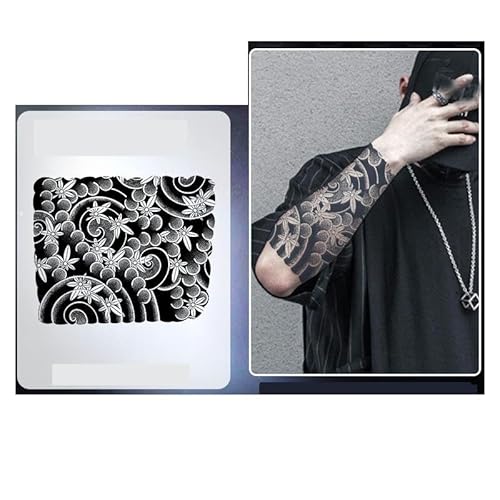 2 pcs Unterarm-All-Inclusive-Kräutersaft-Tattoo-Patch Für Männer Semipermanente Wasserdichte Nicht Reflektierende Narbenabdeckung von MOQNISE