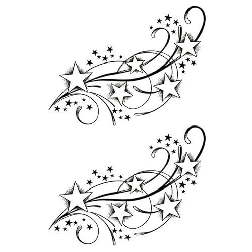 5 pcs Kräuter-Stern-Gras-Tattoo-Aufkleber Hübsche Männer Und Frauen Pflanzlicher Semi-Permanenter Aufkleber Armsimulation Nicht Reflektierend von MOQNISE