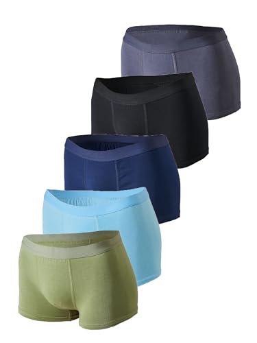 MOR Boxershorts & Unterhosen für Jungen von 2 bis 15 Jahren (5er Pack) - Baumwolle Kinder Unterwäsche Set für Jungs - Jungen Unterhose (DE/NL/SE/PL, Numerisch, 122, 128, Regular, Khaki) von MOR