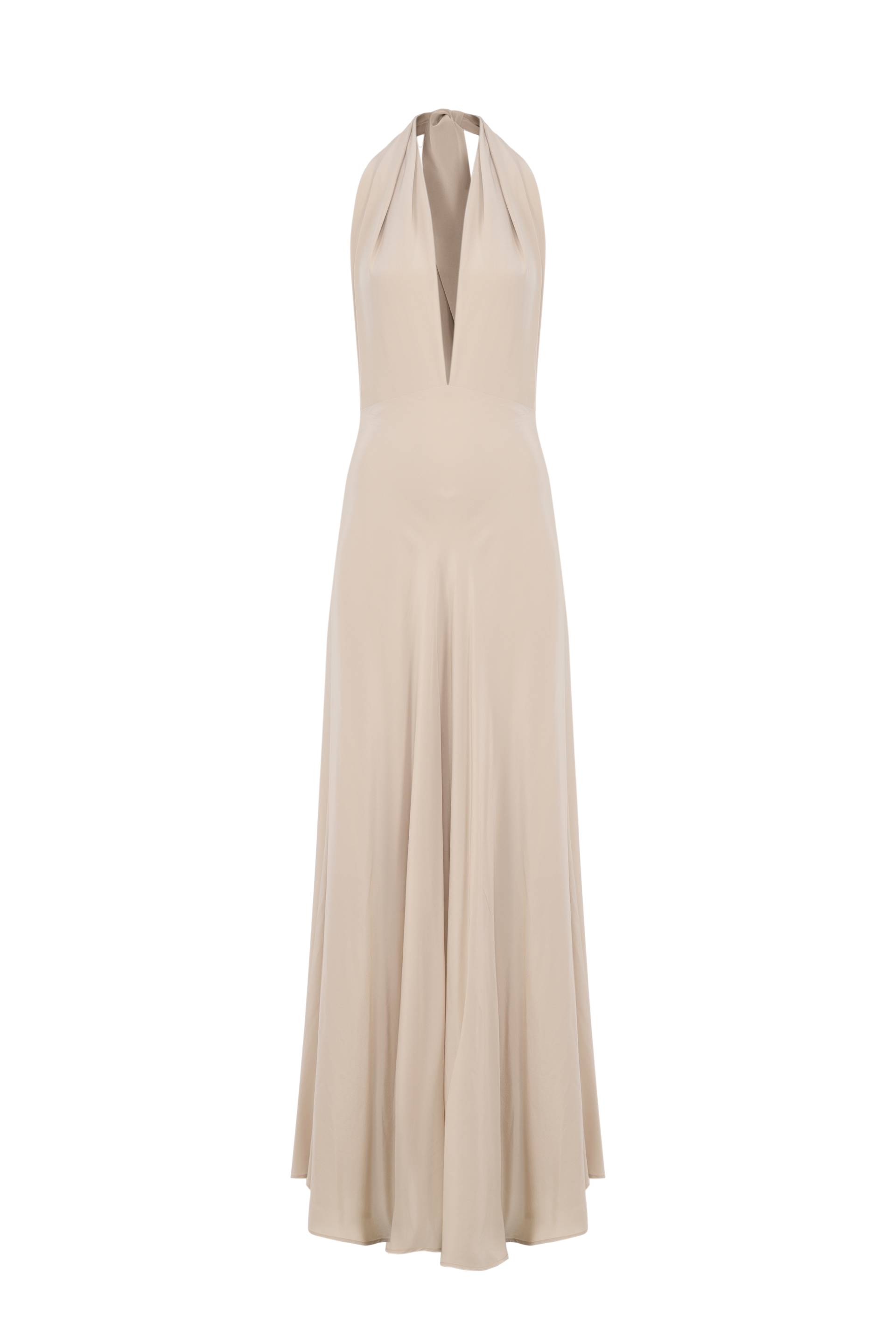Silk backless dress - Charming beige - Beige - S - MORACÉE - Maxi dresses Silk backless dress - Charming beige - Beige - S - MORACÉE - Maxi dresses von MORACÉE