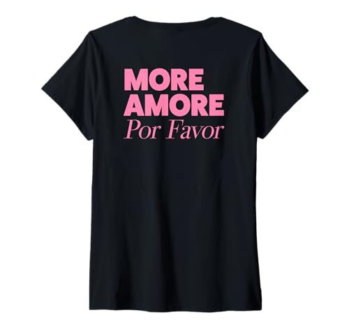 Damen MORE AMORE POR FAVOR X Liebe Selflove Selbstliebe. BACKPRINT T-Shirt mit V-Ausschnitt Damen MORE AMORE POR FAVOR X Liebe Selflove Selbstliebe. BACKPRINT T-Shirt mit V-Ausschnitt von MORE AMORE POR FAVOR. Mehr Liebe Bitte Selbstliebe
