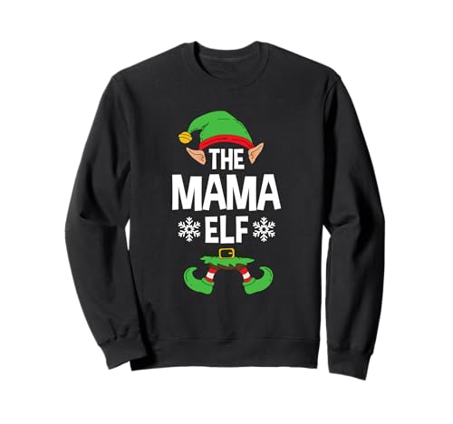 Die Mama Elf Party Familiengruppe Matching Mother X-Mas Mama Sweatshirt von >>MORE FAMILY XMAS AND CHRISTMAS ELF DESIGNS HERE