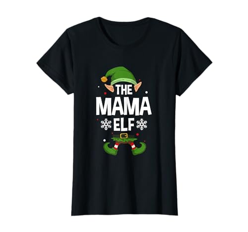 Die Mama Elf Party Familiengruppe Matching Mother X-Mas Mama T-Shirt von >>MORE FAMILY XMAS AND CHRISTMAS ELF DESIGNS HERE