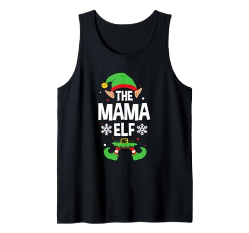 Die Mama Elf Party Familiengruppe Matching Mother X-Mas Mama Tank Top von >>MORE FAMILY XMAS AND CHRISTMAS ELF DESIGNS HERE