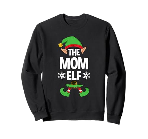 The Mom Elf Party Familiengruppe Matching Mother X-Mas Mama Sweatshirt von >>MORE FAMILY XMAS AND CHRISTMAS ELF DESIGNS HERE