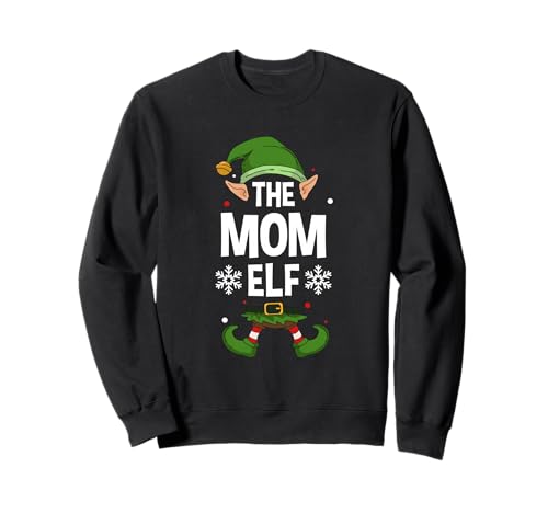 The Mom Elf Party Familiengruppe Matching Mother X-Mas Mama Sweatshirt von >>MORE FAMILY XMAS AND CHRISTMAS ELF DESIGNS HERE